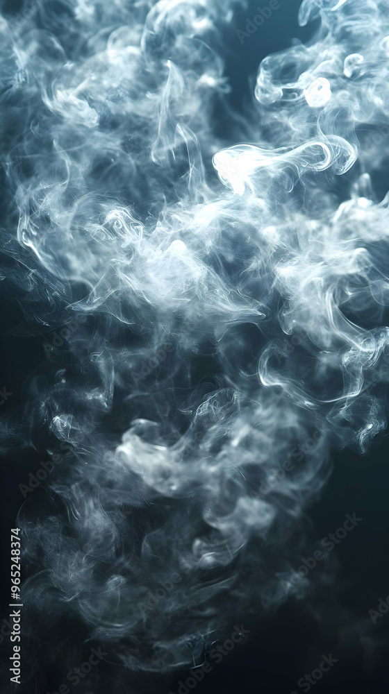 Abstract Background of Blue and White Smoke Abstract Background of Blue and White Smoke