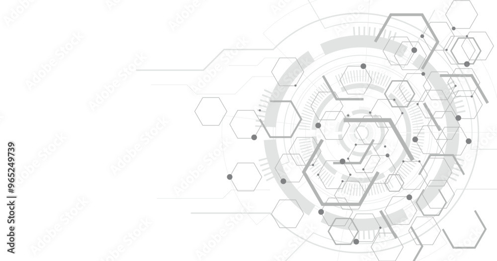 Hi-tech digital hexagon background. Geometric design with hexagons on a white background. Hi-tech digital hexagon background. Geometric design with hexagons on a white background.