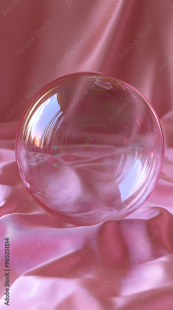 Pink Bubble Illusion Abstract Background Pink Bubble Illusion Abstract Background