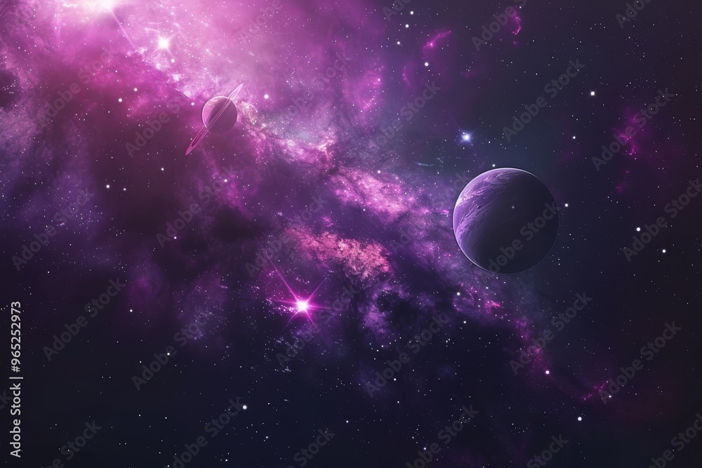 Obraz premium Beautiful Outer Space View