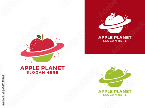 Apple Fresh fruit Logo design vector, Healthy Fruit Red Apple logo icon template
