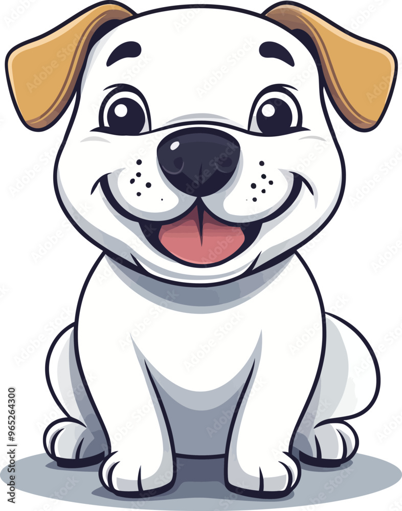 Cute dog illustration cartoon style pet happy smiling adorable funny puppy character baby animals Cute dog illustration cartoon style pet happy smiling adorable funny puppy character baby animals