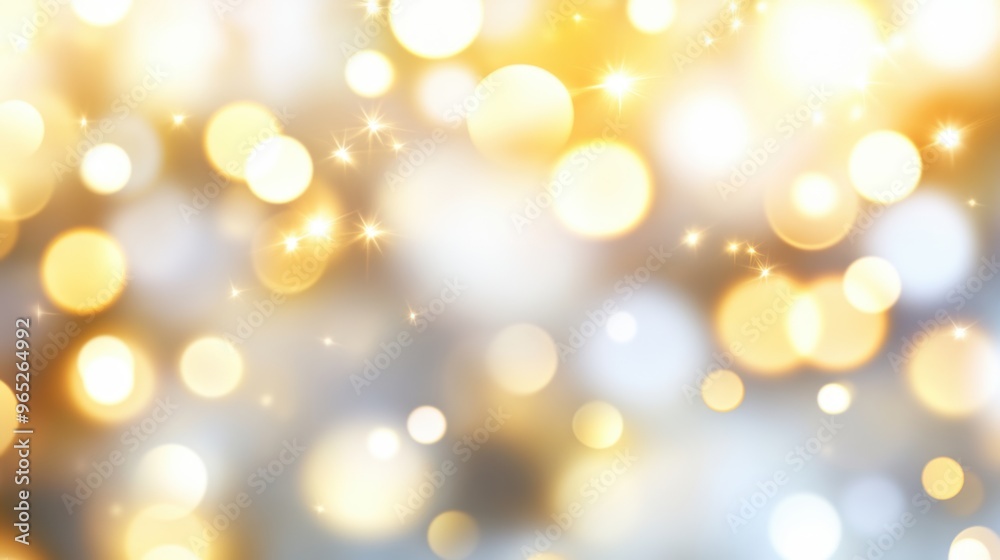 Sparkling golden bokeh lights background for festive occasions Sparkling golden bokeh lights background for festive occasions
