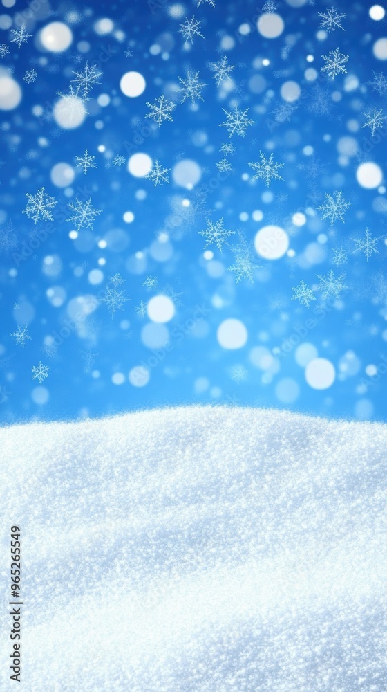 Whimsical winter wonderland with sparkling snowflakes soft Whimsical winter wonderland with sparkling snowflakes soft