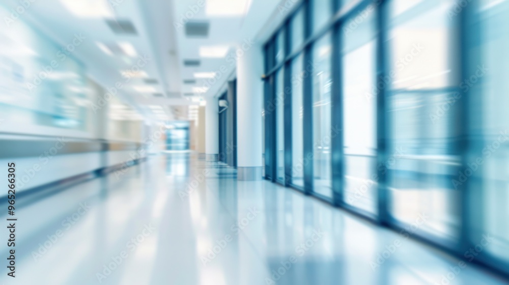 Empty Hospital Corridor Empty Hospital Corridor