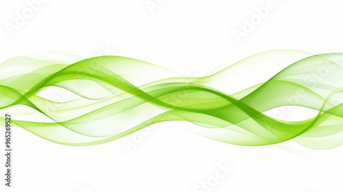 Abstract Green Wave