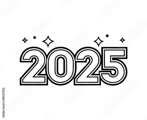 Stylist 2025 silhouette white background