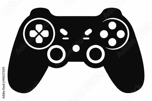 Gamepad icon. Game controller silhouette vector, Video game controller, joystick

