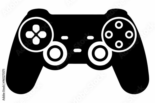 Gamepad icon. Game controller silhouette vector, Video game controller, joystick

