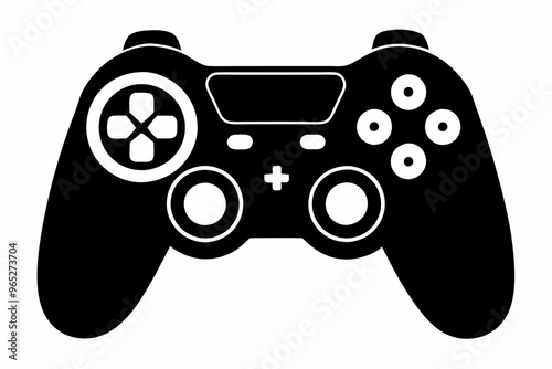 Gaming controller Silhouette vector, joystick icon silhouette