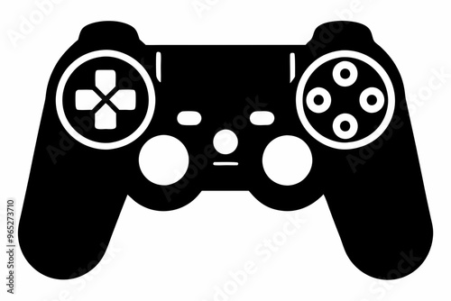 Gaming controller Silhouette vector, joystick icon silhouette