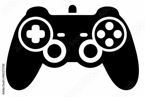 Gaming controller Silhouette vector, joystick icon silhouette