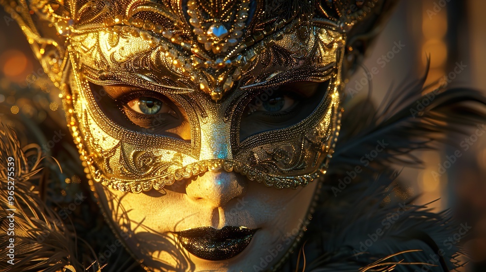 Mask Carnival Venice Masquerade Venetian Party Background

