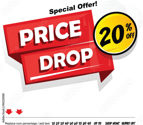 Price Drop - Sale - Special offer - Discount banner