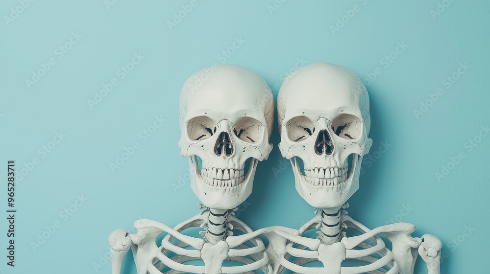 Enigmatic Skeletons: Symbolism of Wisdom and Knowledge in Detailed Illustration with Copy Space for Text in 8K Resolution Enigmatic Skeletons: Symbolism of Wisdom and Knowledge in Detailed Illustration with Copy Space for Text in 8K Resolution