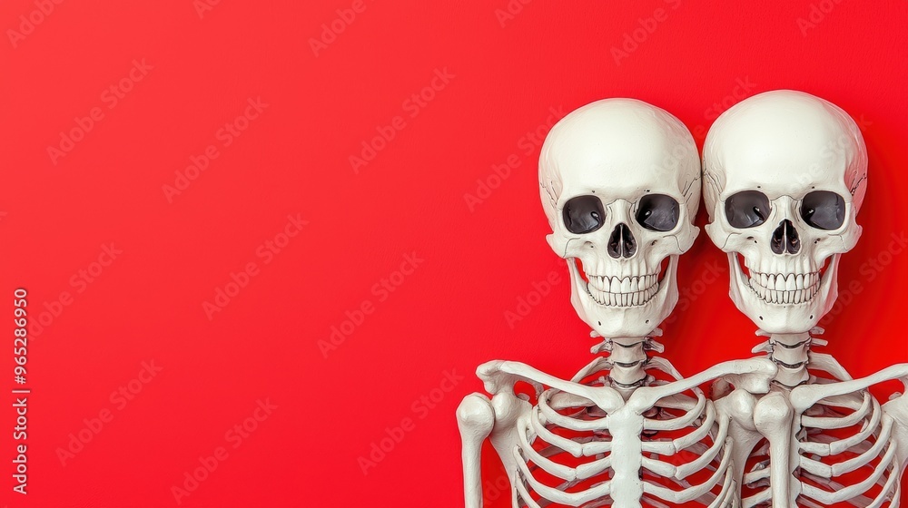 Skeletons as Sources of Support and Encouragement - Abstract Art with Copy Space for Text | 8K High Detail Skeletons as Sources of Support and Encouragement - Abstract Art with Copy Space for Text | 8K High Detail