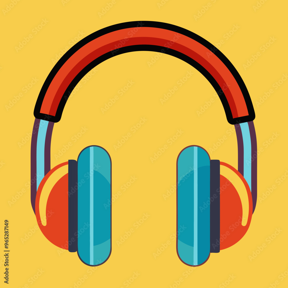 illustration of headphones illustration of headphones