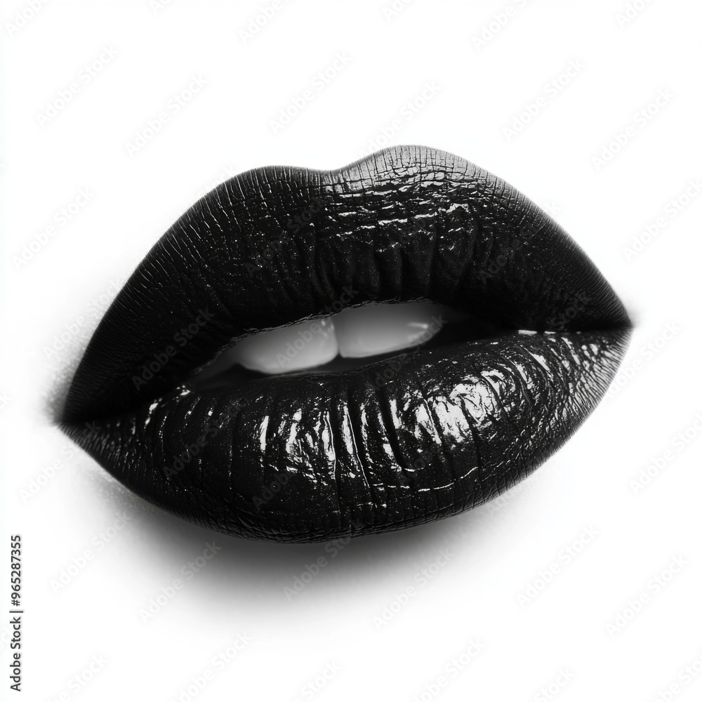 Glossy Black Lips Close Up Beauty Makeup Sensual Fashion Lip Art
Glossy Black Lips Close Up Beauty Makeup Sensual Fashion Lip Art