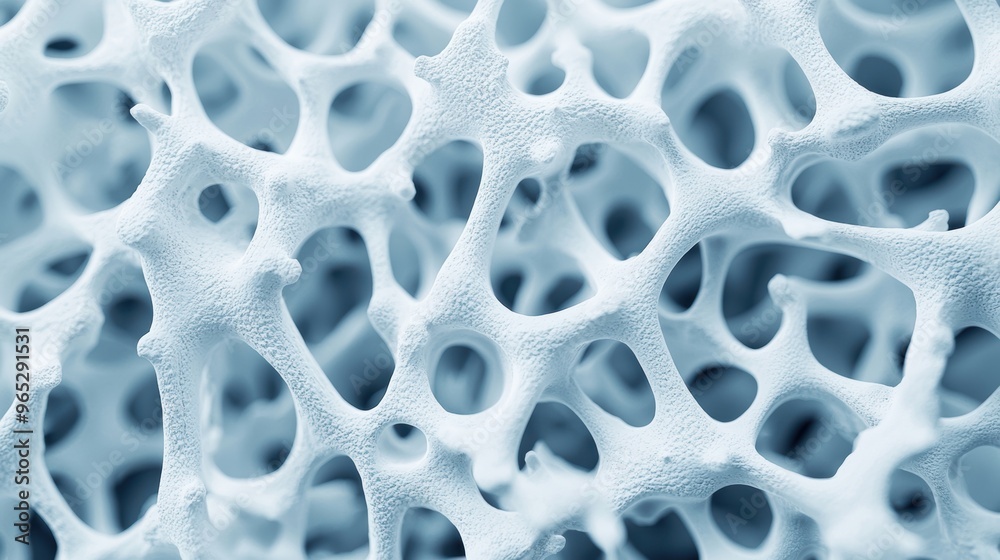 Detailed Study of Trabecular Bone Microstructure with Copy Space for Text in 8K Resolution - Anatomical Close-Up Analysis Detailed Study of Trabecular Bone Microstructure with Copy Space for Text in 8K Resolution - Anatomical Close-Up Analysis