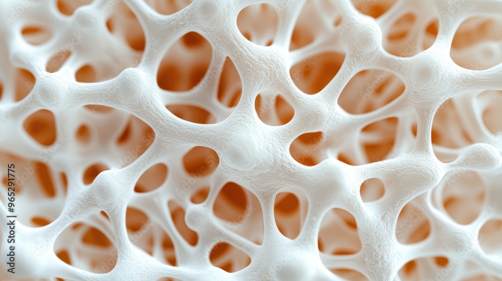 Intricate Bone Mineralization Process Illustration with Scientific Reference in 8K High Detail - Educational Copy Space Available Intricate Bone Mineralization Process Illustration with Scientific Reference in 8K High Detail - Educational Copy Space Available