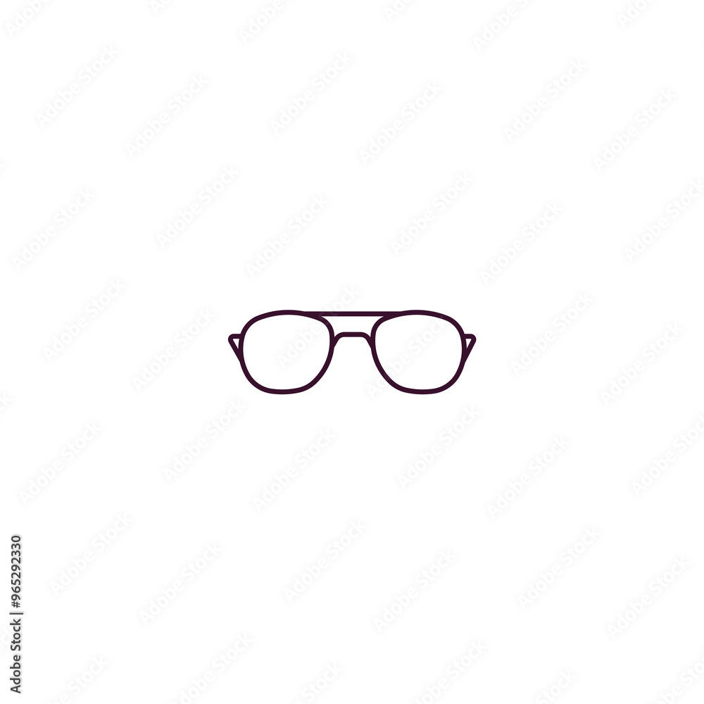 pilot sunglasses outline icon. Linear vector from clothes concept. Thin line pilot sunglasses icon isolated on white background pilot sunglasses outline icon. Linear vector from clothes concept. Thin line pilot sunglasses icon isolated on white background