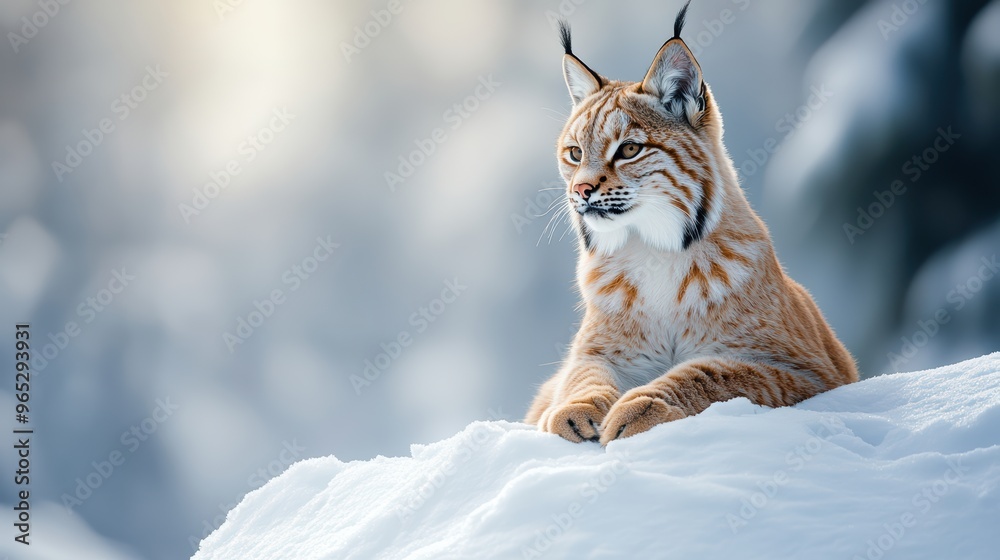 Obraz premium Lynx in the Snow.
