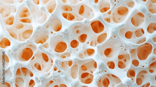 Detailed Illustration of Bone Remodeling Process in Children for Medical Study with Copy Space for Text in High Detail 8K Resolution