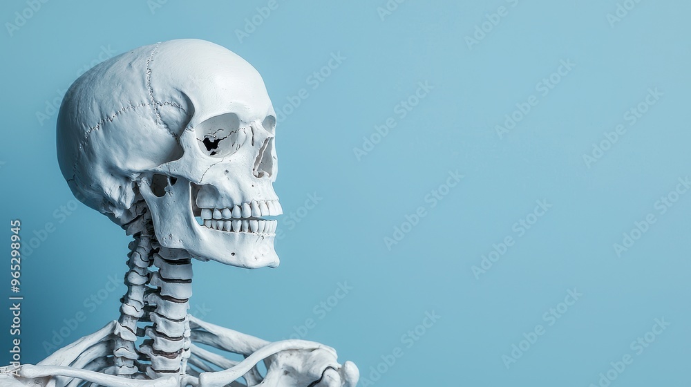 Intricate Skeleton Art Sculpture: Detailed Study in Imaginative Design with Copy Space, 8K High Detail Intricate Skeleton Art Sculpture: Detailed Study in Imaginative Design with Copy Space, 8K High Detail