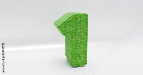 Number two. Numbers. Green number one. 3 d numbers render greenset. Numbers set.