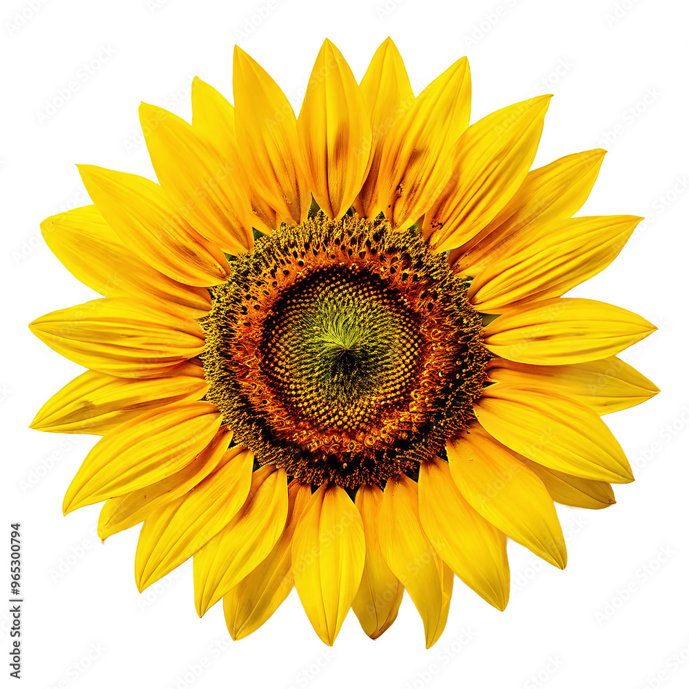 Sunflower Sun Flower Plant Head on Transparent Background, Isolated Sunflower Sun Flower Plant Head on Transparent Background, Isolated