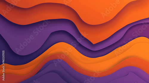 Vibrant orange and purple abstract background perfect for posters, banners, and promotional content