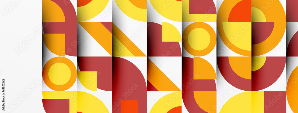 Geometric design abstract background - circles squares Geometric design abstract background - circles squares