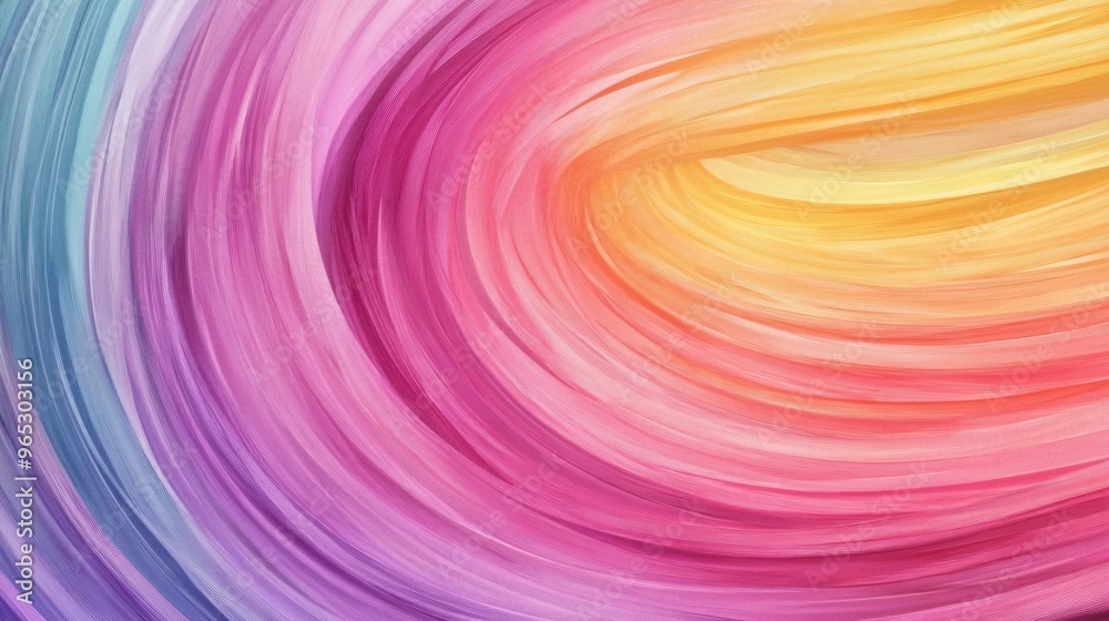 Colorful swirls blend together in an abstract composition, radiating energy and warmth in a captivating visual display Colorful swirls blend together in an abstract composition, radiating energy and warmth in a captivating visual display