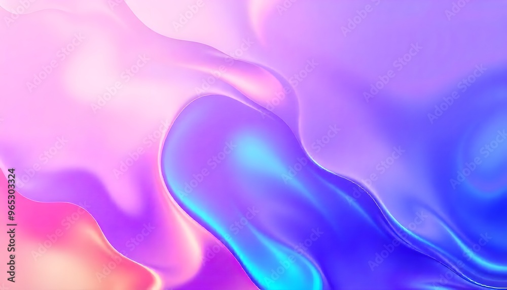 Obraz premium Colourful Holo gradient wallpaper background of purple and blue, 