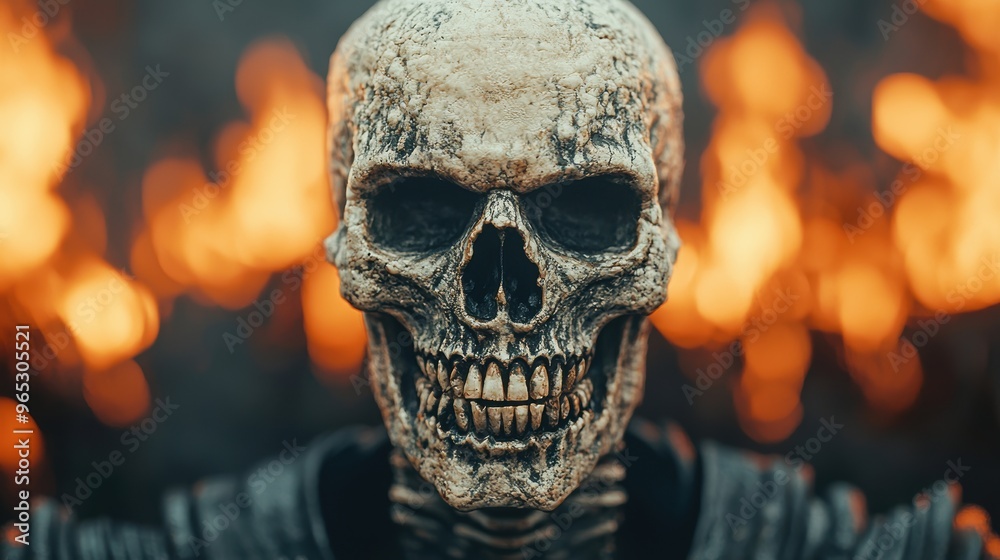Ethereal Undead Skeletal Mage - Intricate Fantasy Design with Copy Space for Text, Detailed in 8K Resolution Ethereal Undead Skeletal Mage - Intricate Fantasy Design with Copy Space for Text, Detailed in 8K Resolution