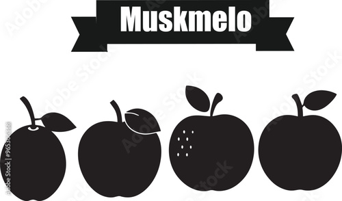 Muskmelo Shadowy Silhouette Vector Art Pack