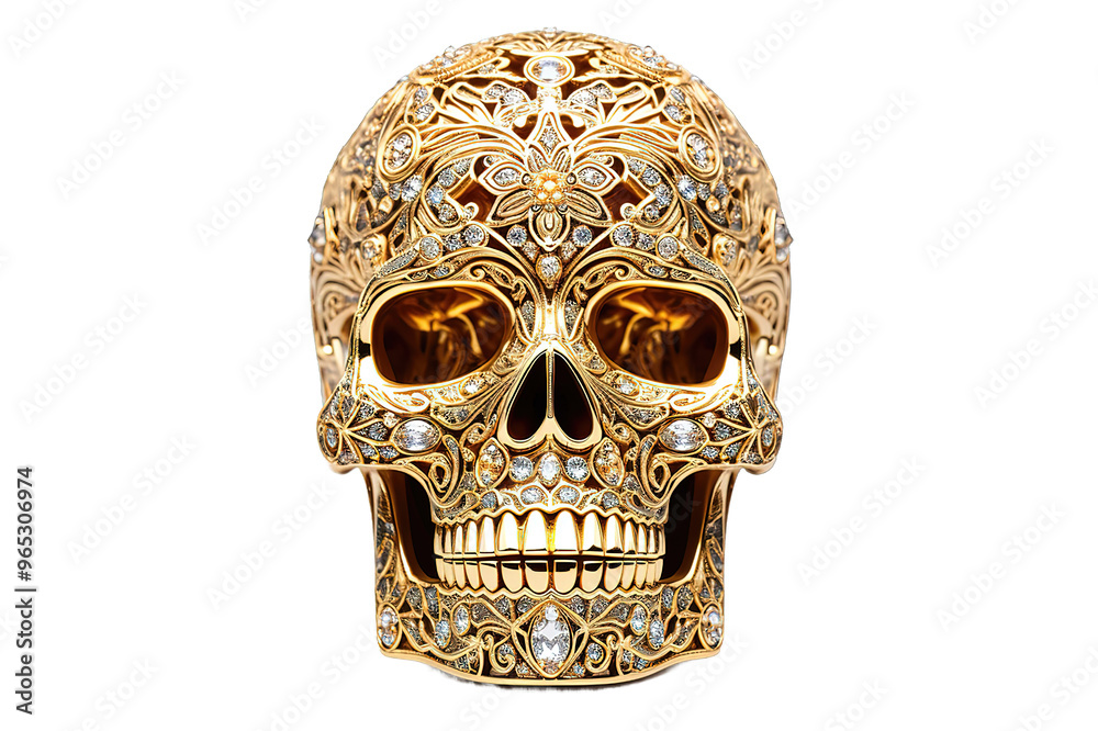 Sugar Skull. Day Of The Dead Mexican symbol.isolated on PNG Background. Sugar Skull. Day Of The Dead Mexican symbol.isolated on PNG Background.