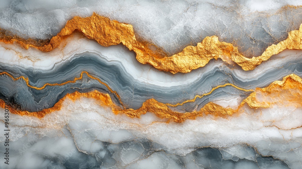 Abstract Marble Texture With Golden Veins Abstract Marble Texture With Golden Veins