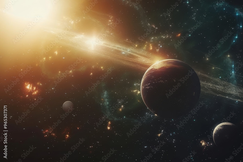 Obraz premium Beautiful Outer Space View