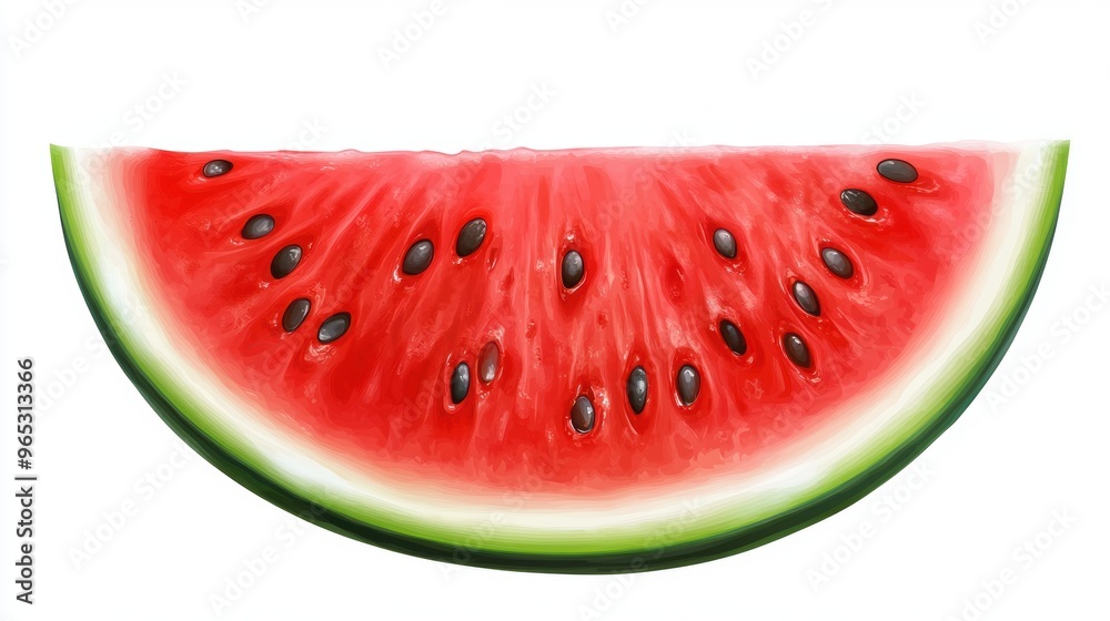 Fresh watermelon slice vibrant summer fruit Fresh watermelon slice vibrant summer fruit