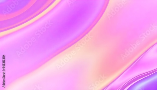 Colourful Holo gradient wallpaper background of purple and blue, Swirling, Render 3D surface and iridescent colors. reminiscent of a cosmic nebula