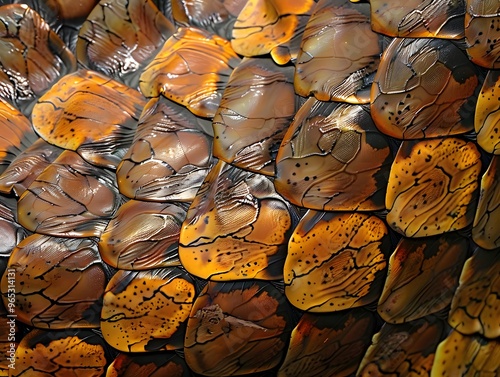 Close-up of snake scales. Full frame shot.