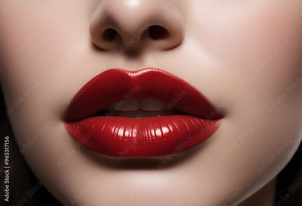 Close-up shot of beautiful woman lips Close-up shot of beautiful woman lips
