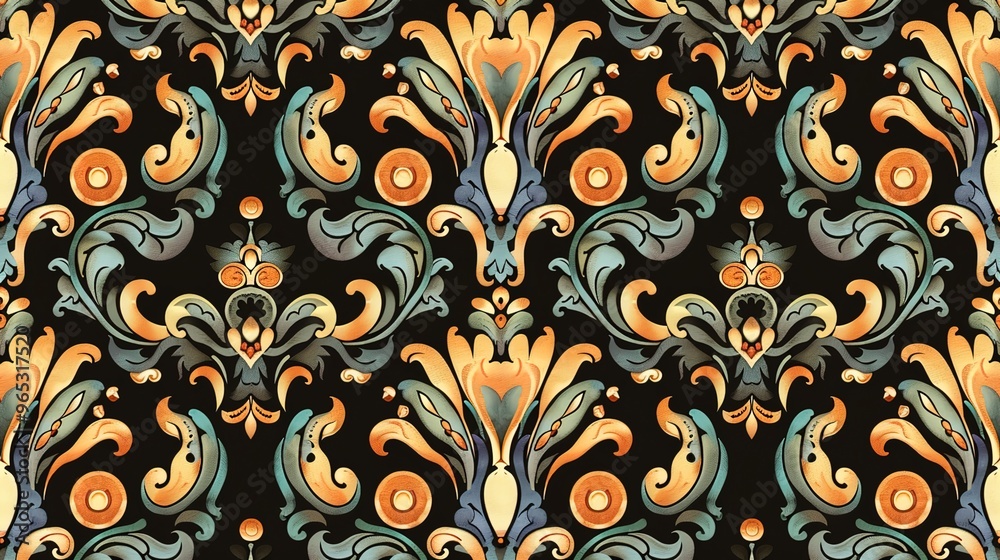 nouveau floral pattern wallpaper nouveau floral pattern wallpaper