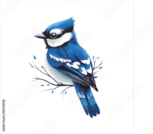 blue jay on a branch