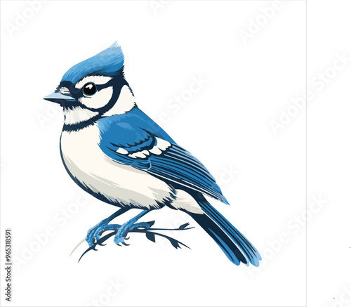 blue jay on a branch