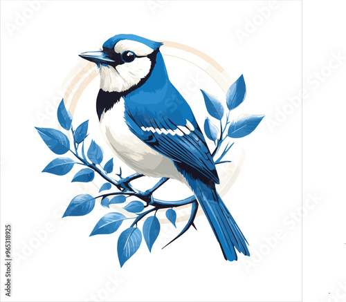 blue jay on a branch