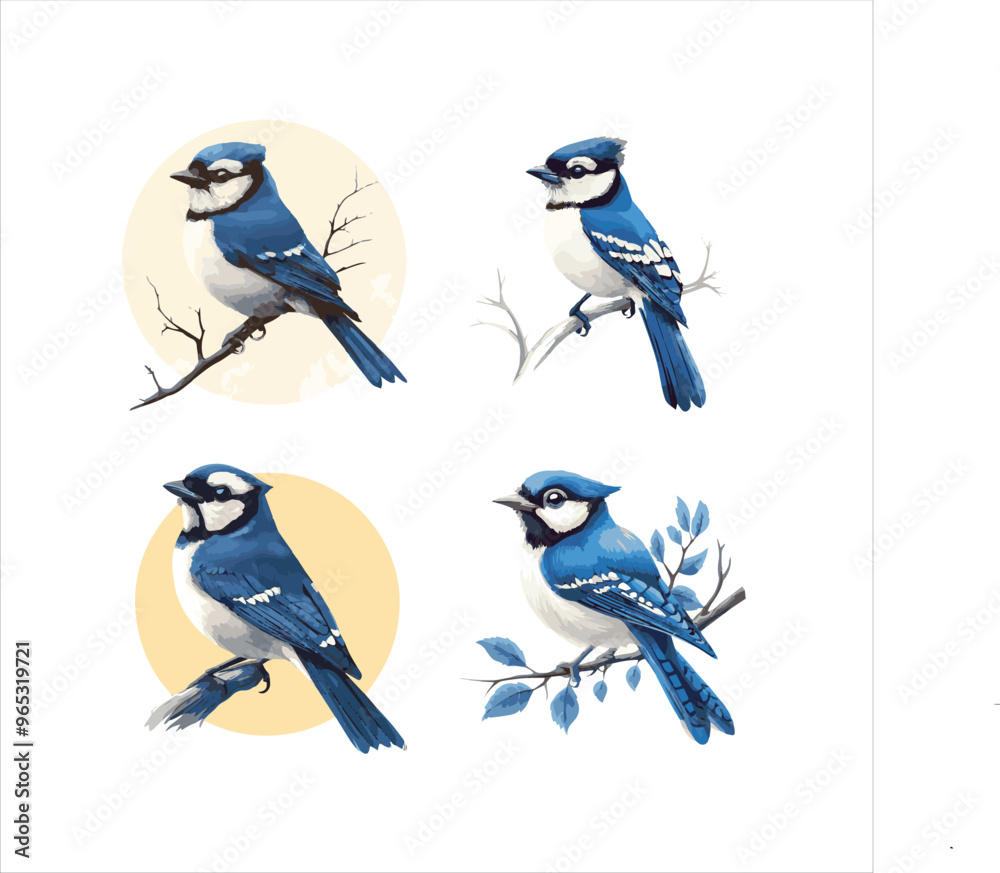 blue jay on a branch