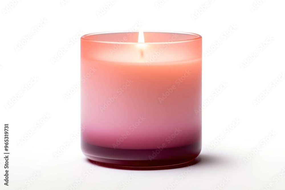 Mockup of a candle glass pink white background. Mockup of a candle glass pink white background.