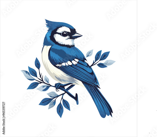 blue jay on a branch